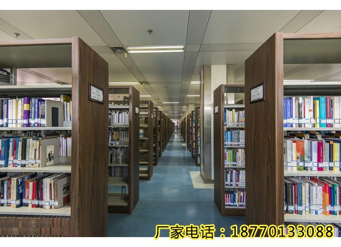 唐山图书馆图书室双面图书架