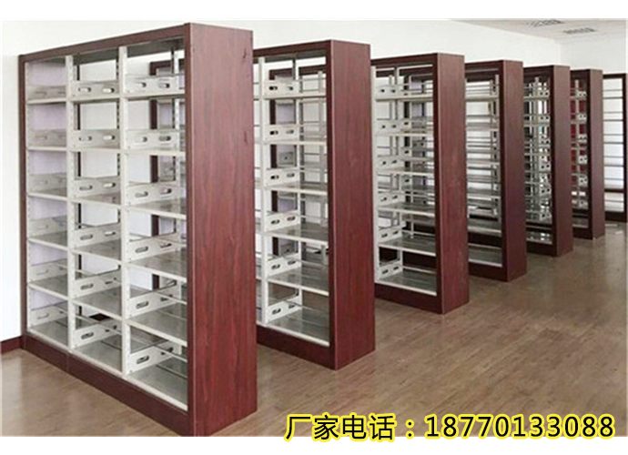 哈尔滨钢木组合图书室书架